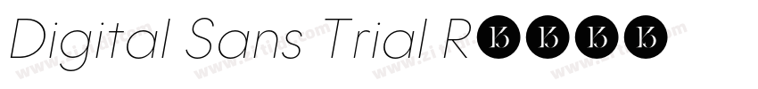 Digital Sans Trial R字体转换